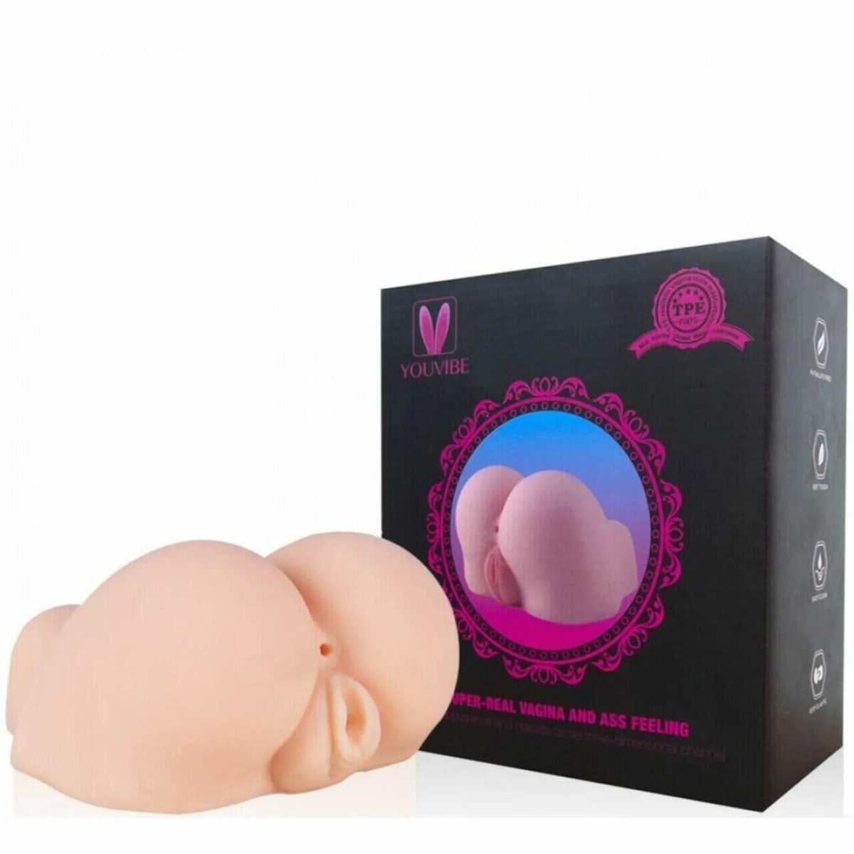 Masturbador Bumbum Com Vagina - 20cm x 18cm