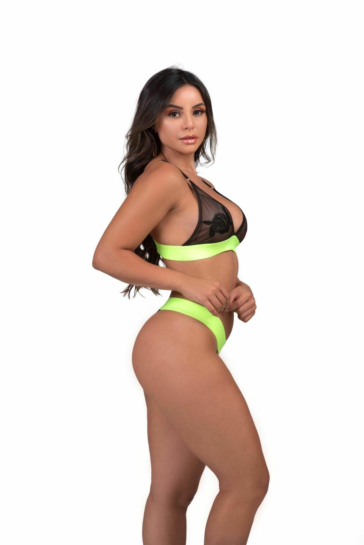 Conjunto Sensual com elástico - Neon