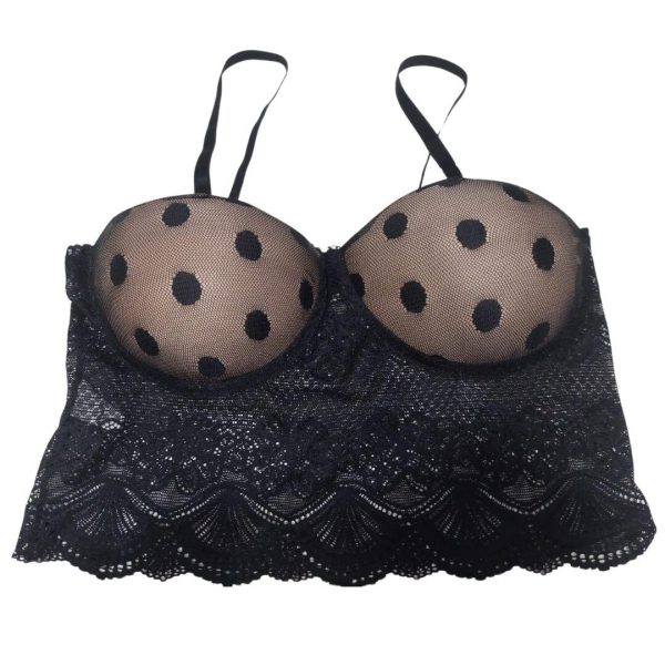 Top Cropped Meia Taça - Preto