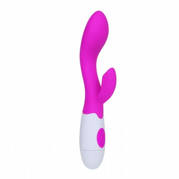 Vibrador Pretty Love Brighty em Silicone com 30 Modos de Vibração e Dupla Estimulação