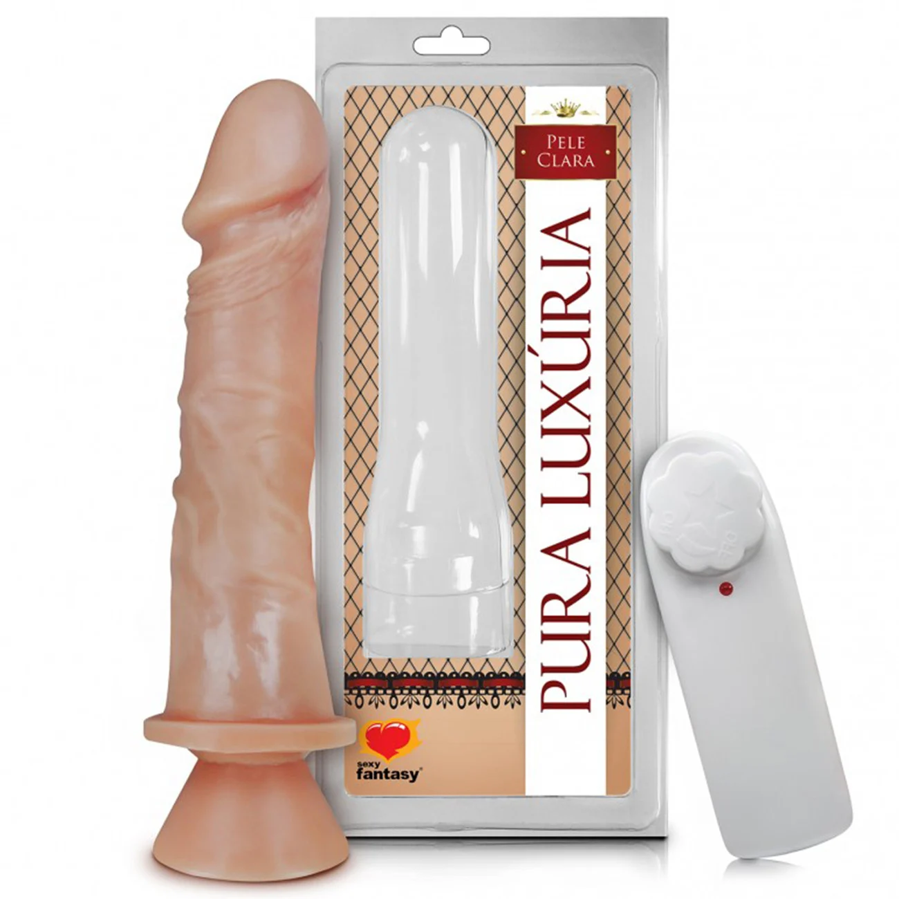 F740Ffc498604937328Ba4B2A1E74D77.Webp Prótese Realística com Ventosa e Vibro 15,3cm x 4cm - Imagem 1